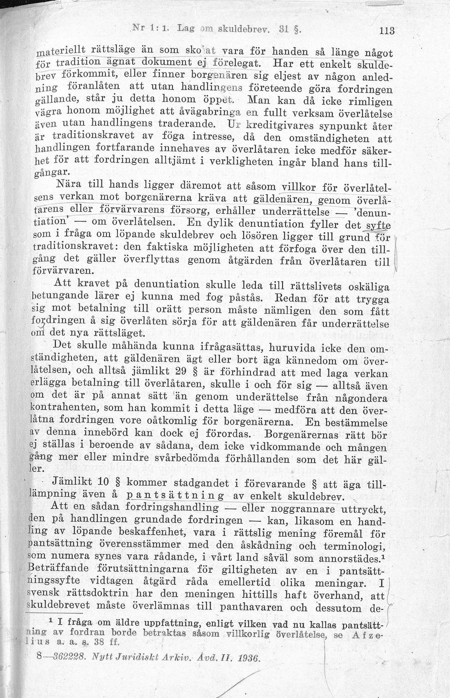 Sidbild, NJA II 1936 s. 113
