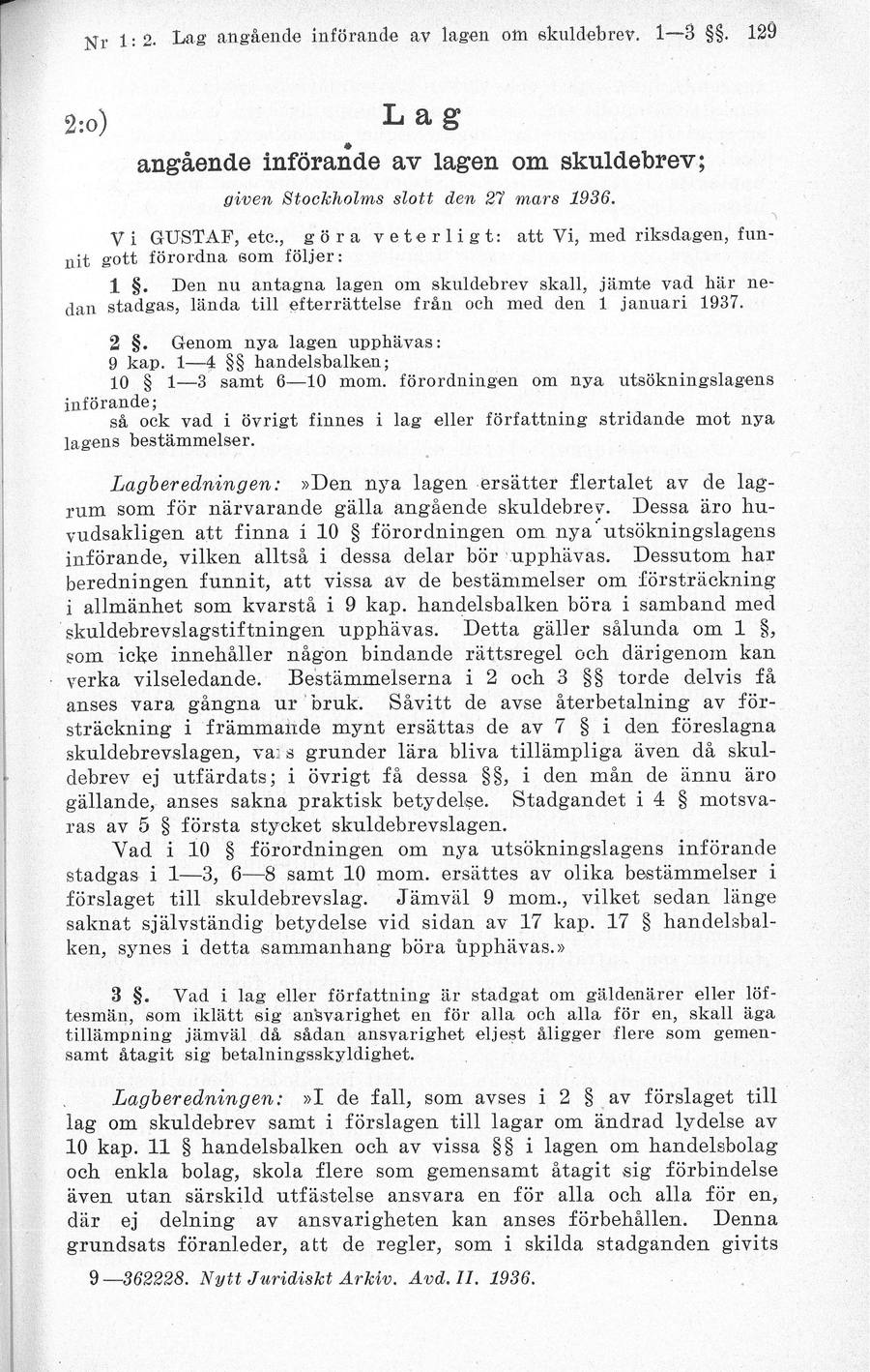 Sidbild, NJA II 1936 s. 129