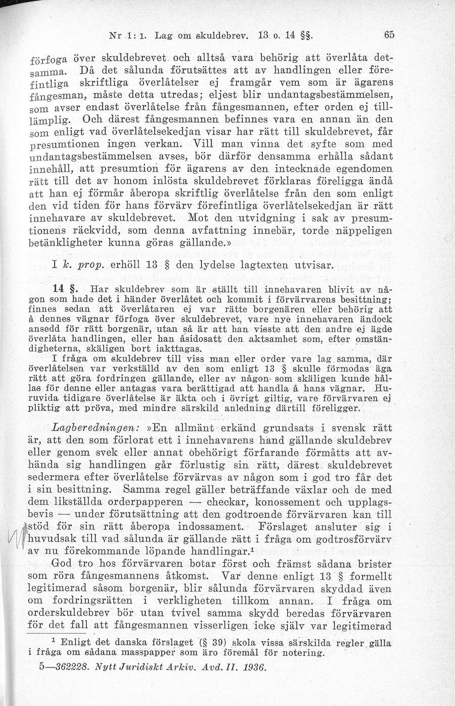 Sidbild, NJA II 1936 s. 65