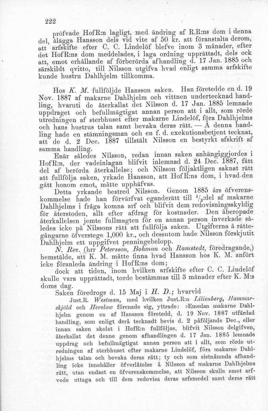 Sidbild, NJA 1889 s. 222